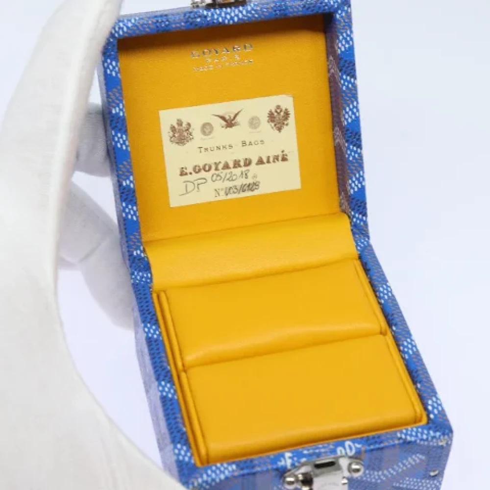 Goyard Vintage Pre-owned Leather pouches Blue Dames