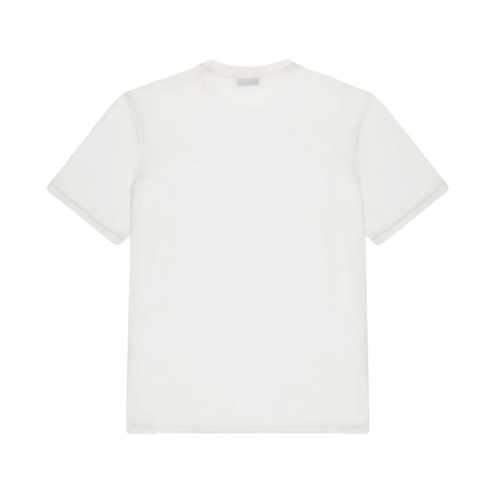 Laneus Witte Crew Neck T-shirts en Polos White Heren
