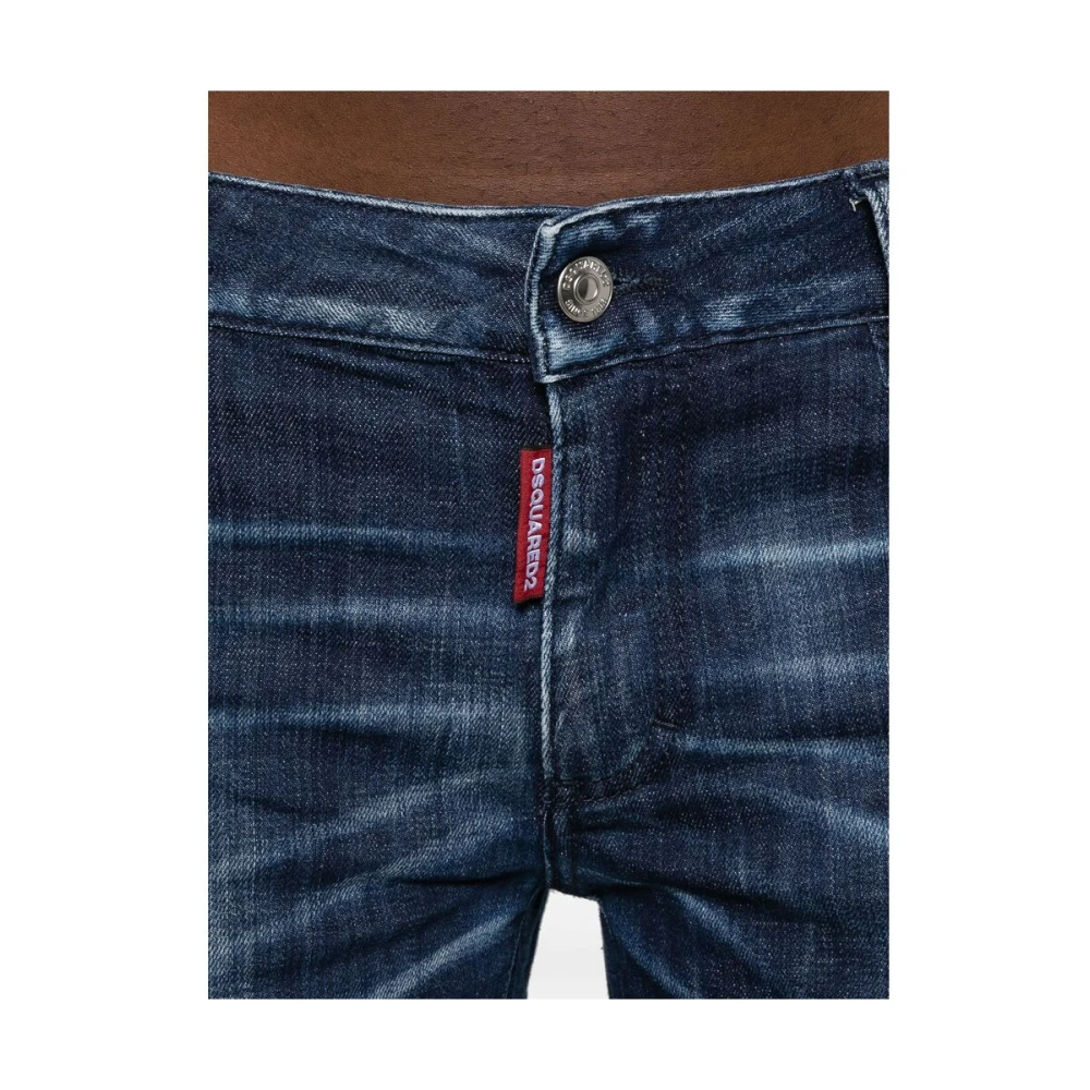Dsquared2 Indigo Blauwe Klassieke Vijf Zak Jeans Blue Dames