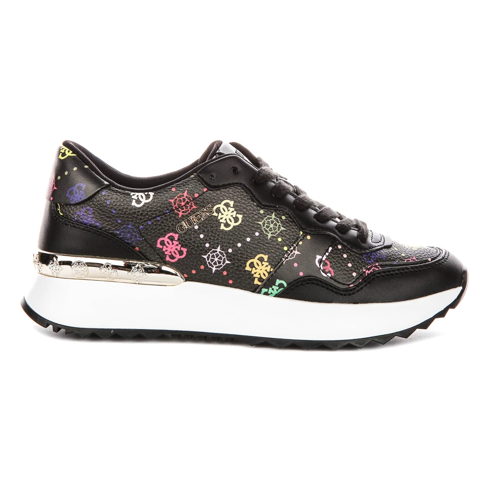 Guess Women's Black Vinsa Logo Running Shoes - Sneakers - 6 Uk - Shoes