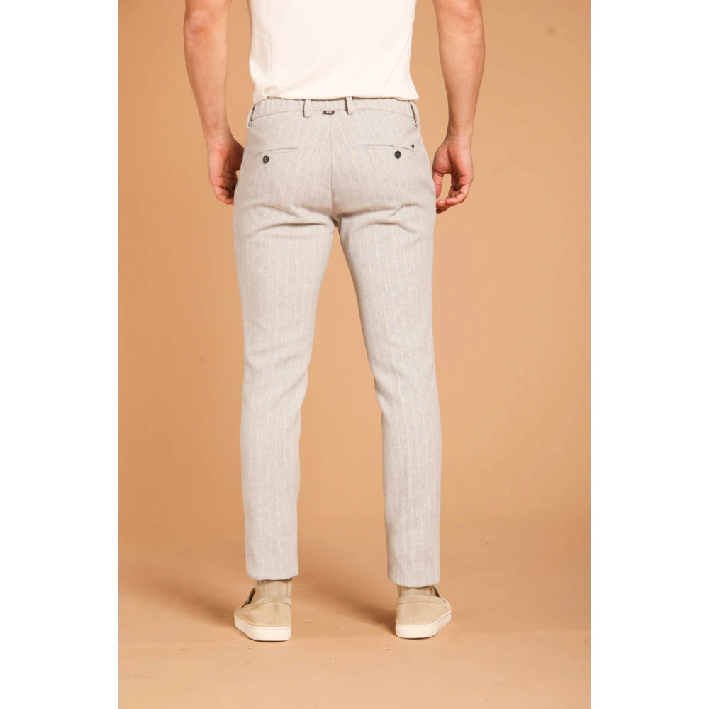 Mason's Winter Chino Broek Extra Slim Fit Gray Heren