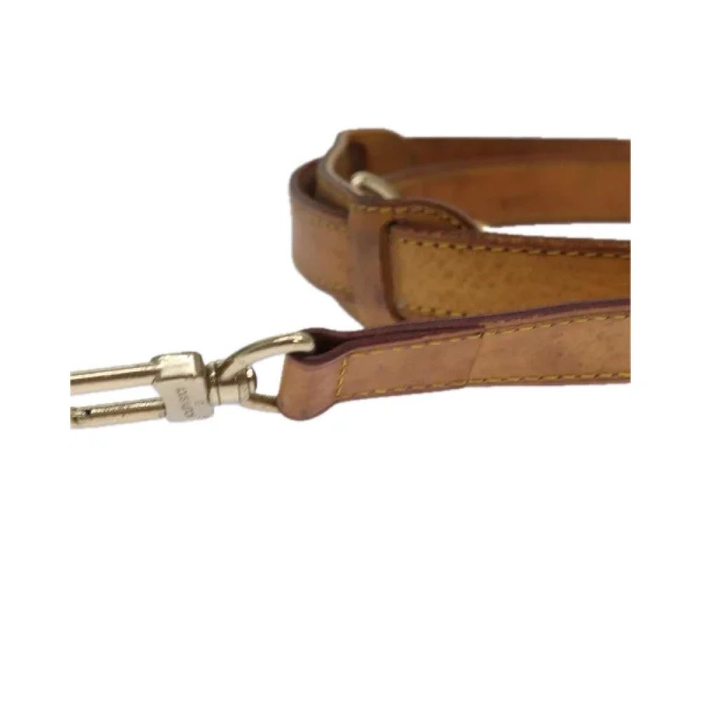 Louis Vuitton Vintage Pre-owned Leather home-office Beige Dames