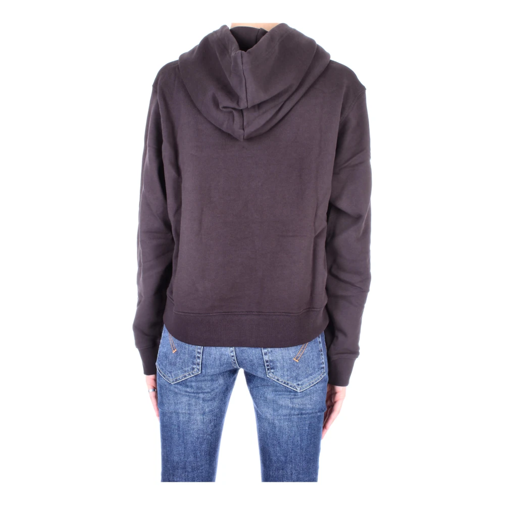 Tommy Hilfiger Zwarte Logo Front Sweater Black Dames