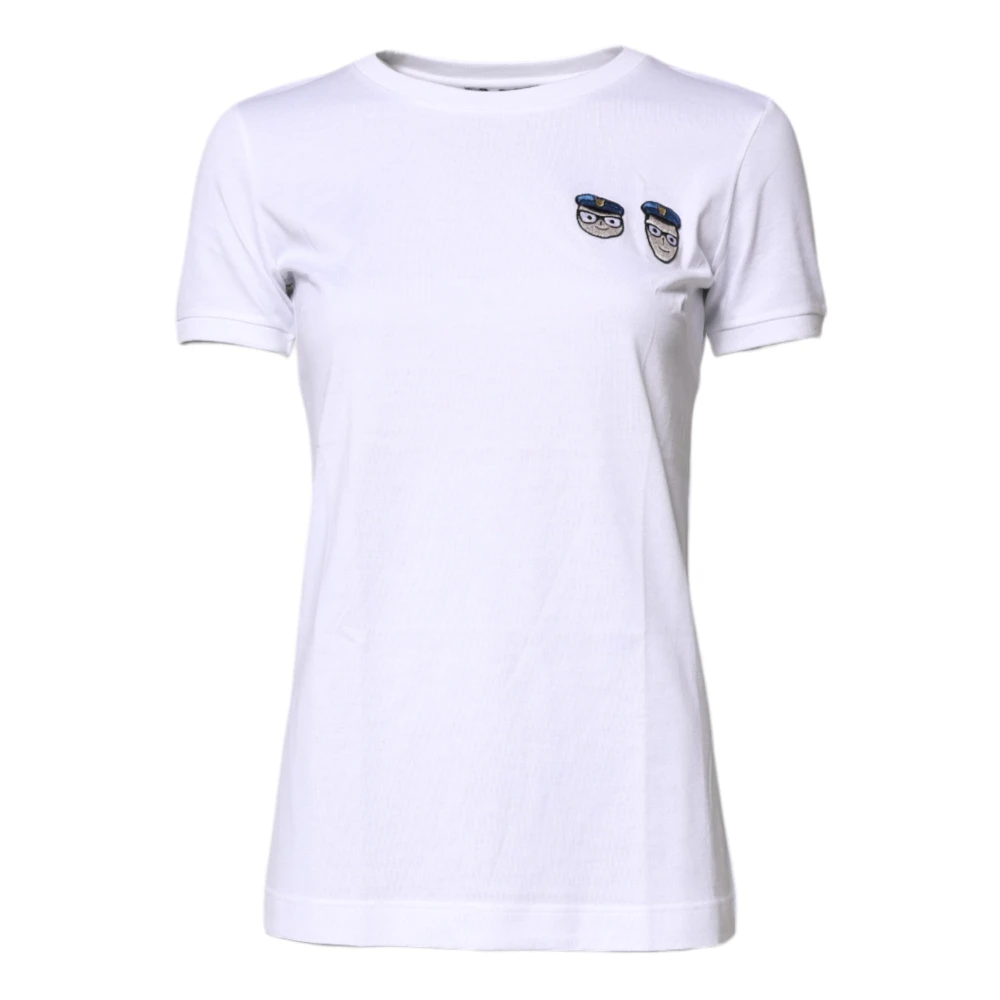 Dolce & Gabbana Women's White Dgfamily Cotton T-Shirt - T-Shirts - 2XS - Tops