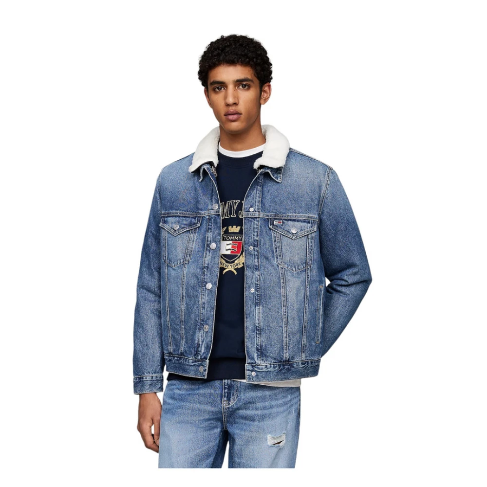 Tommy Jeans Denim Jack Blue Heren