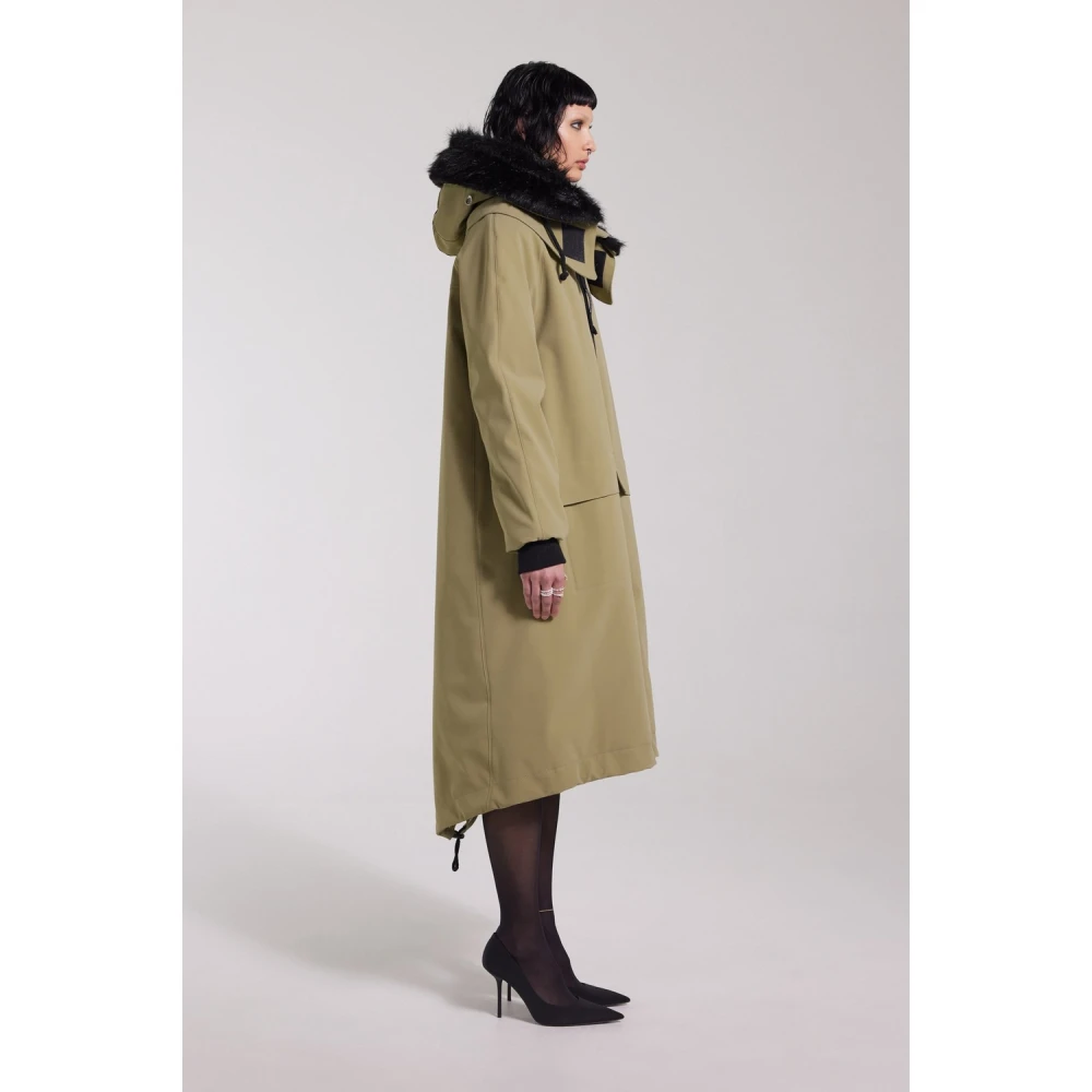 Stutterheim Waterdichte Fishtail Parka voor Vrouwen Green Dames