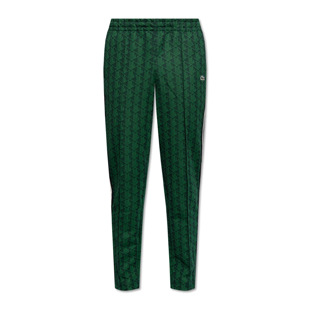 Lacoste Sweatpants met monogram Green Heren
