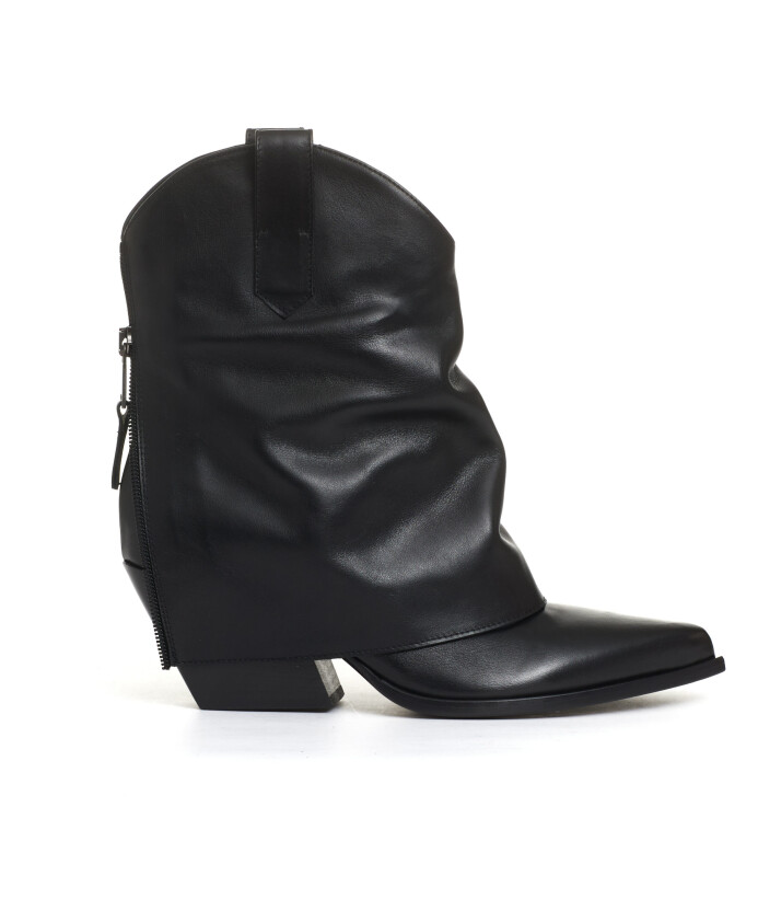 bottines-a-revers-en-cuir-noir