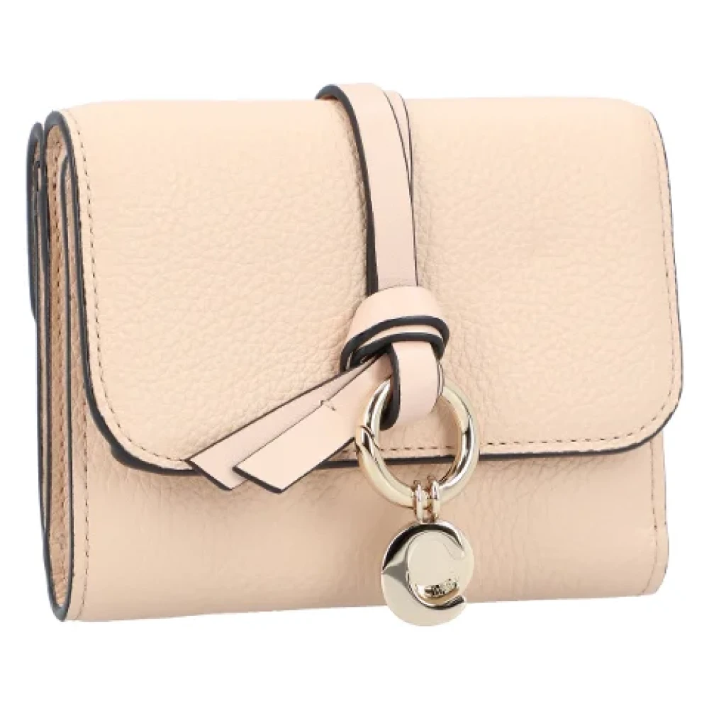 Chloé Leather wallets Beige Dames