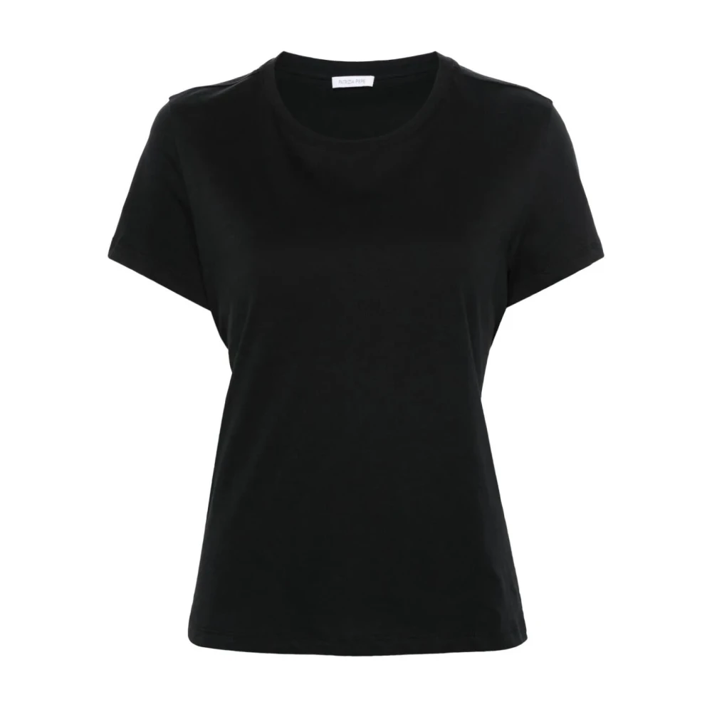 PATRIZIA PEPE Stijlvol Zwart T-shirt voor Vrouwen Black Dames