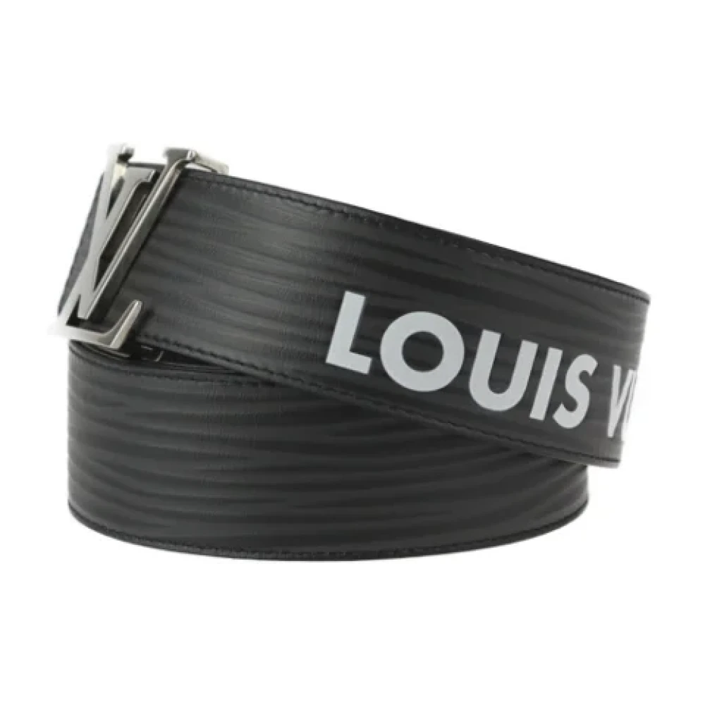 Louis Vuitton Vintage Pre-owned Leather belts Black Dames