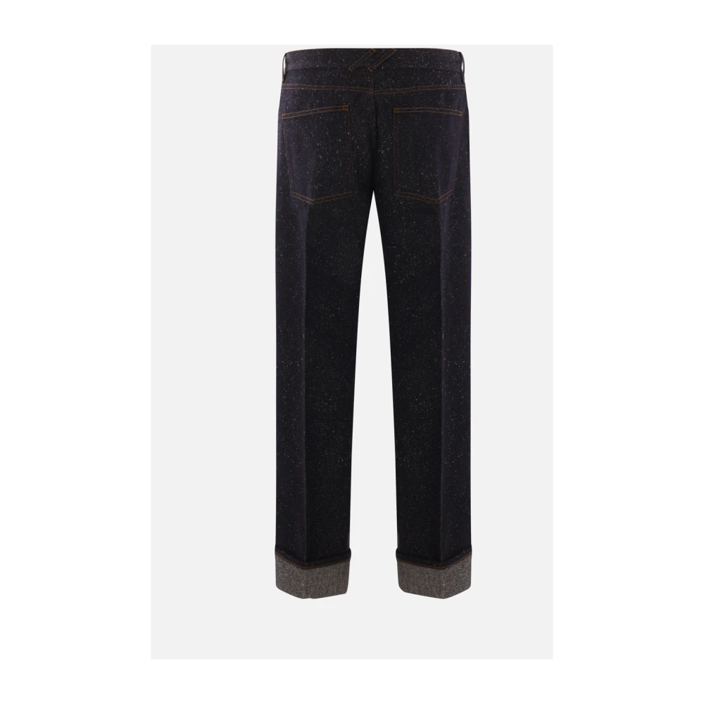 Burberry Indigo Denim Jeans met Metalen Details Blue Dames
