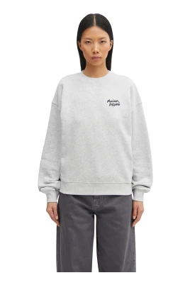 Bomullssweatshirt med logotyptext