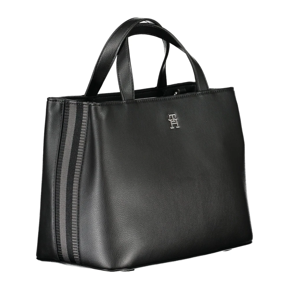 Tommy Hilfiger Zwarte dameshandtas met verstelbare band Black Dames