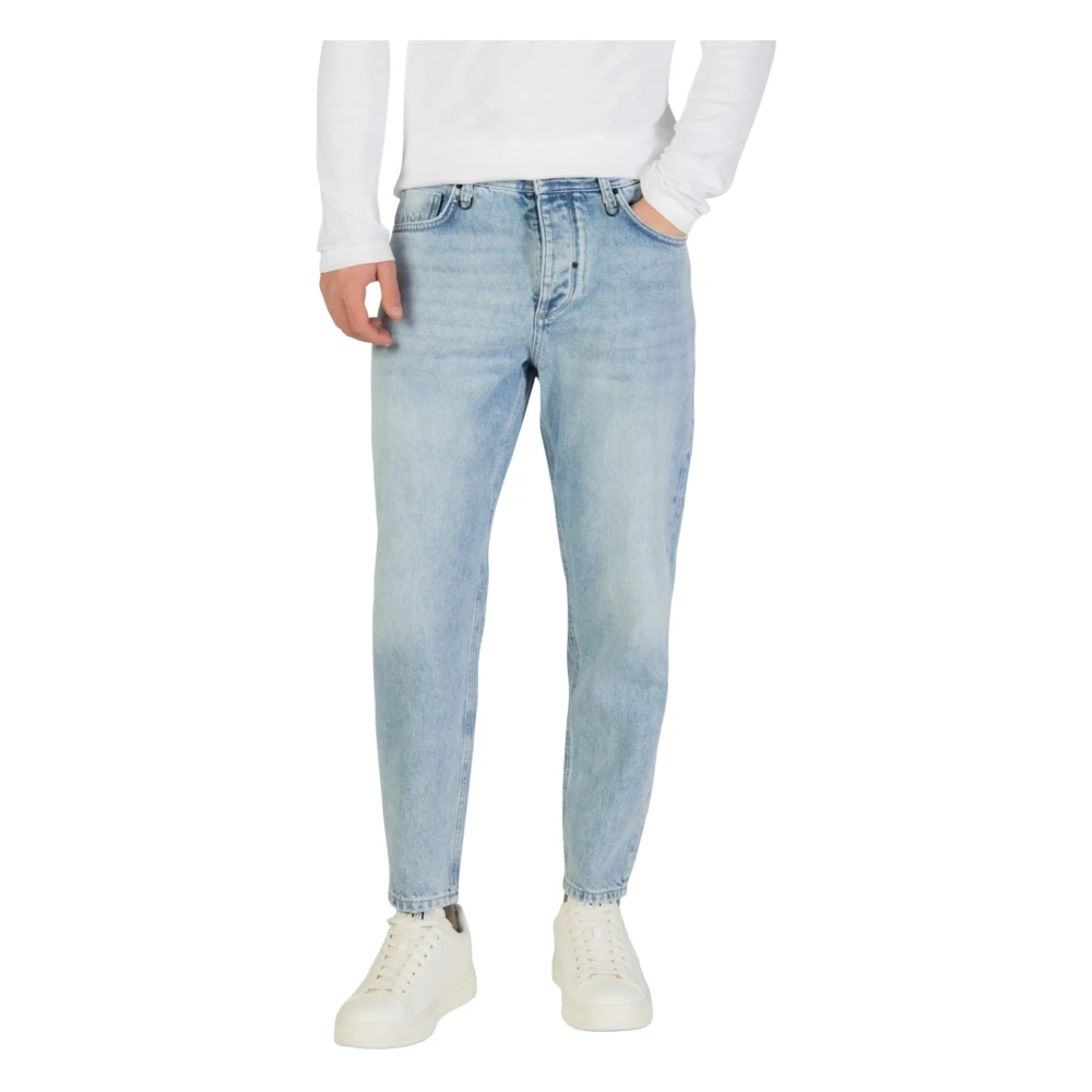Antony Morato Blå Doris Baggy Ankelkorta Jeans