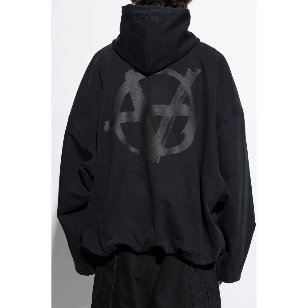 Vetements Hoodie Black Heren