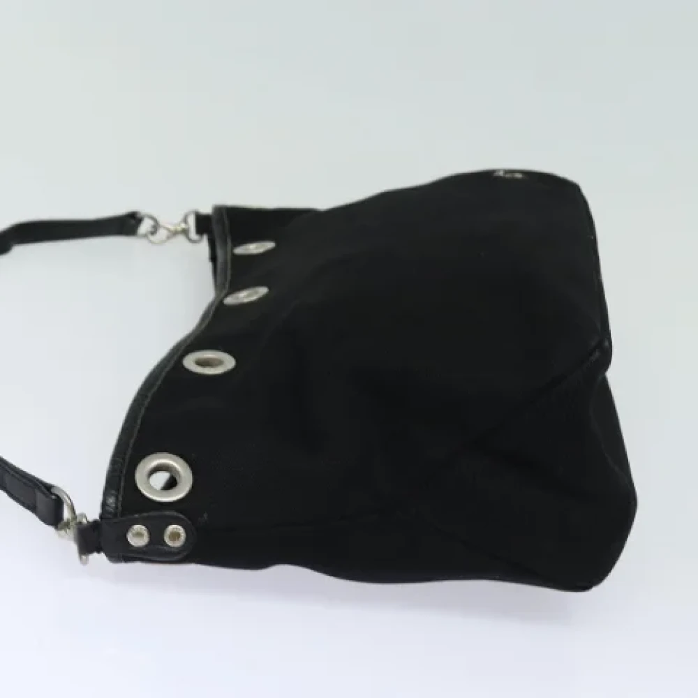 Burberry Vintage Pre-owned Canvas shoulder-bags Black Dames