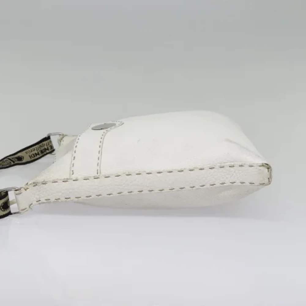 Fendi Vintage Pre-owned Leather fendi-bags Gray Dames