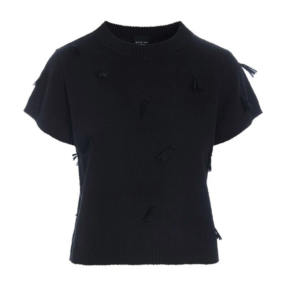 Bitte Kai Rand Black Round-Neck Knitwear - Female - Round-Neck Knitwear - L - Knitwear