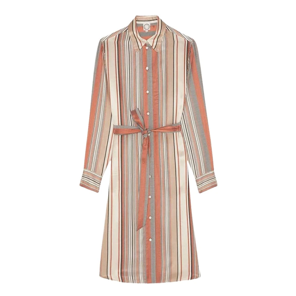 Ines De La Fressange Paris Amour camel gestreepte jurk Multicolor Dames