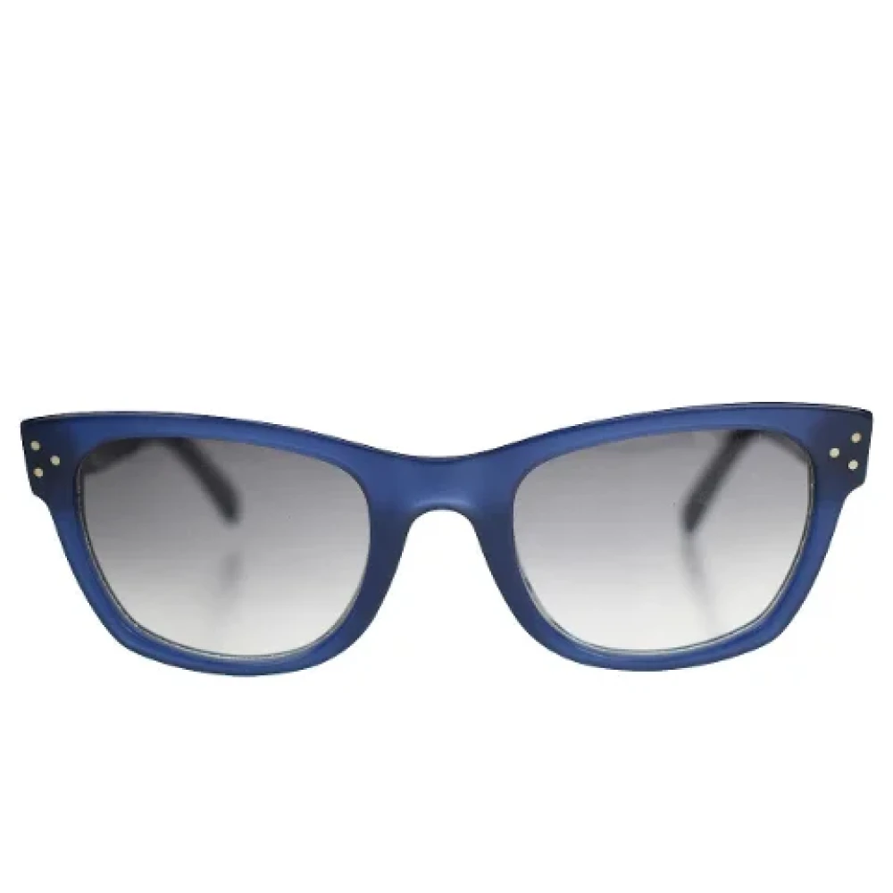 Celine Vintage Pre-owned Plastic sunglasses Blue Dames
