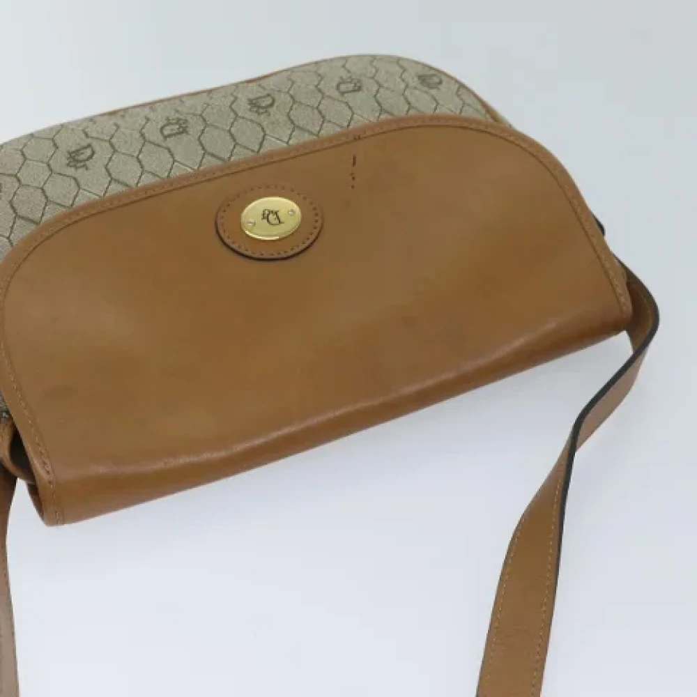 Dior Vintage Pre-owned Leather dior-bags Beige Dames