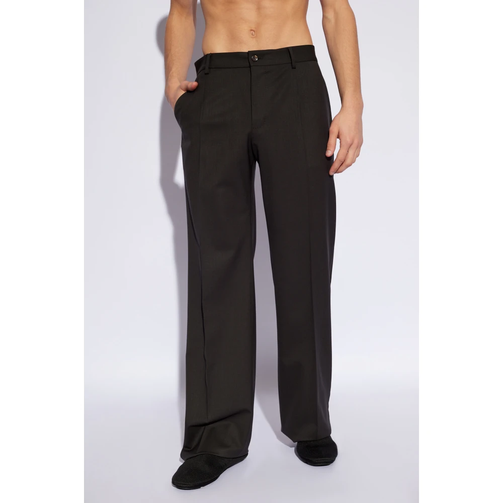 Dolce & Gabbana Wollen broek Gray Heren