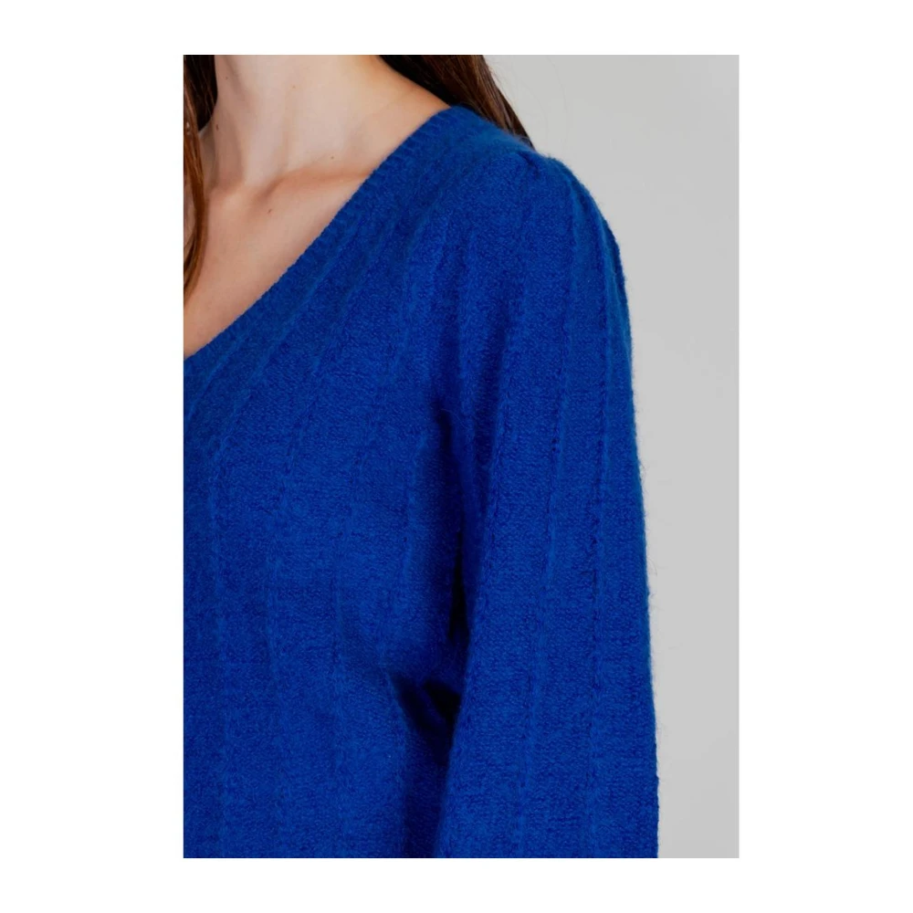 Guess Gezellige Gebreide Trui Blue Dames