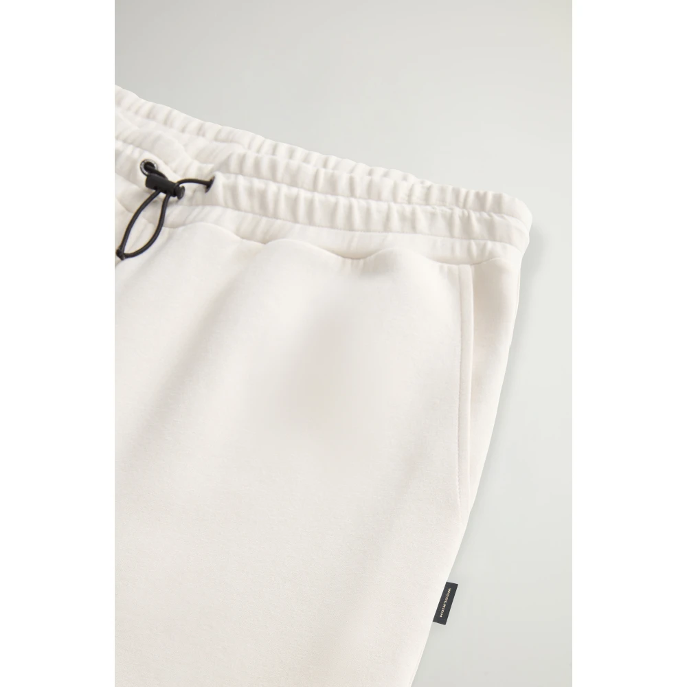 Woolrich Katoen Fleece Broek White Dames
