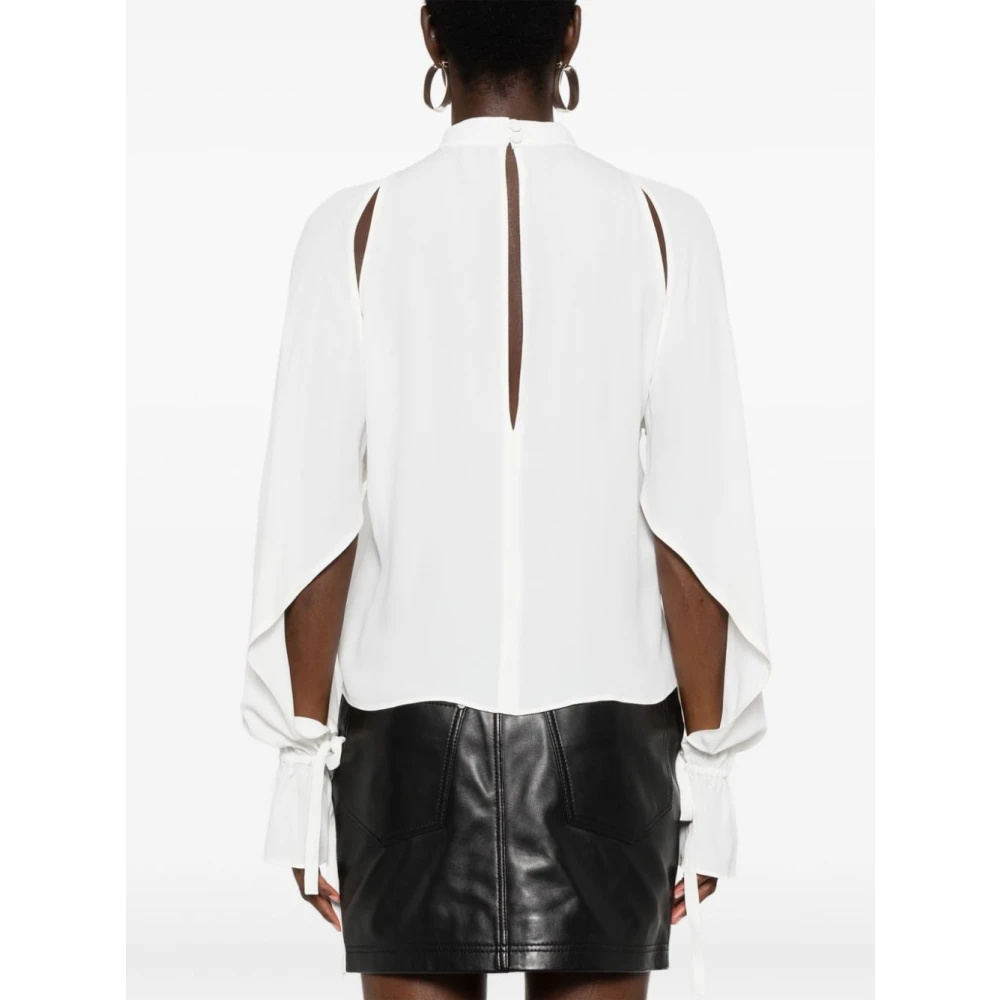 pinko Shirt met uitsnijdingen White Dames