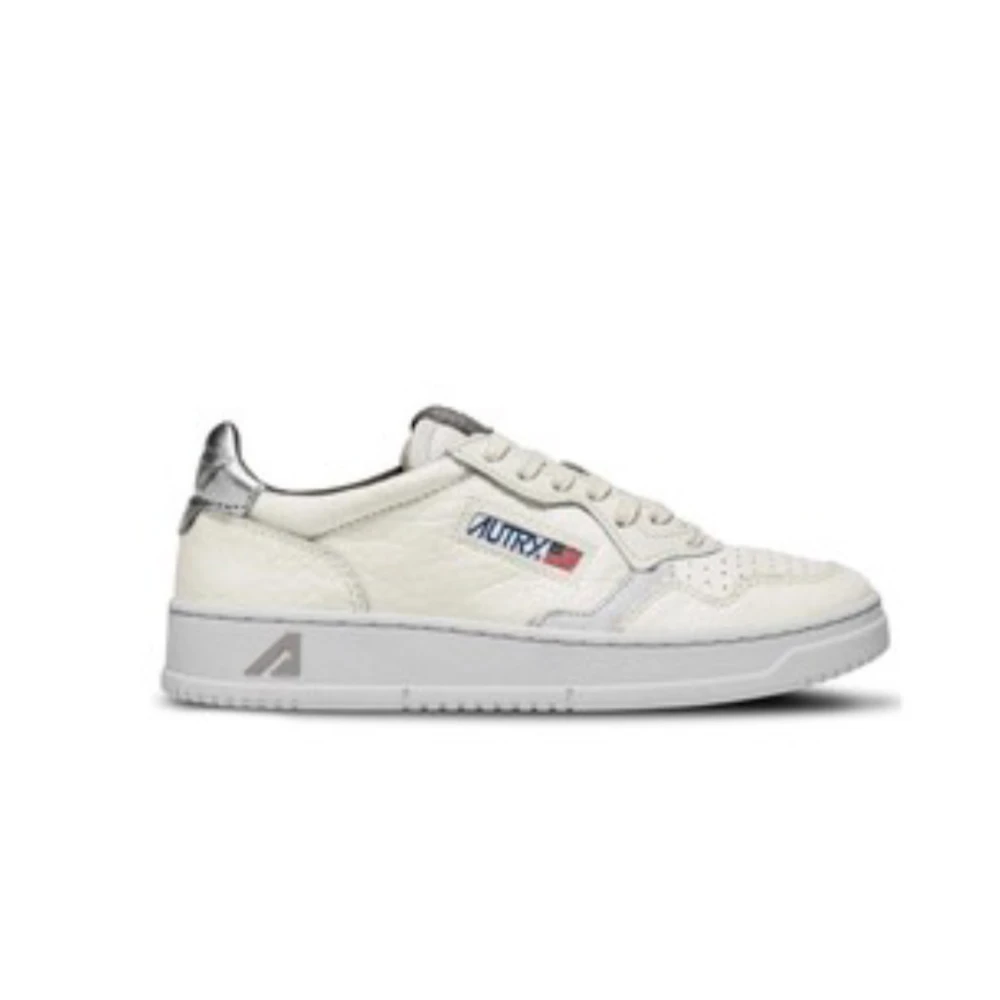 Autry Women's Silver/Gray And Leather Sneakers Medalist