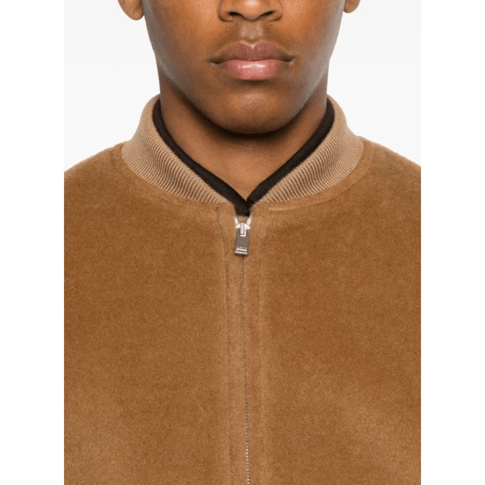 Lardini Kameel Wol Bomberjack Brown Heren