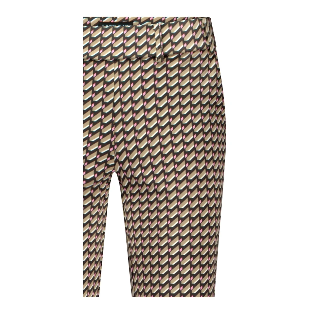 Lady Day Poppy Flared Studio Print Broek Beige Dames