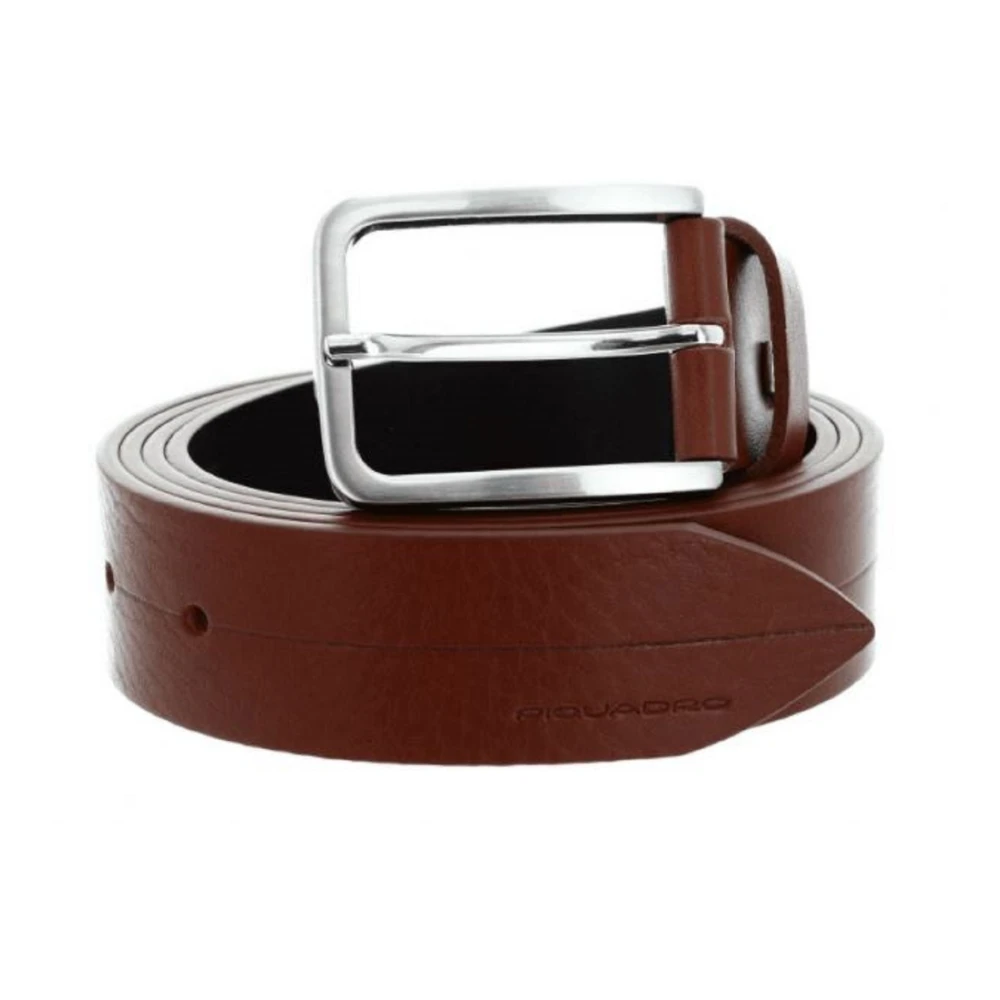 Piquadro Men's Brown Belts, One Size, Leather Belt