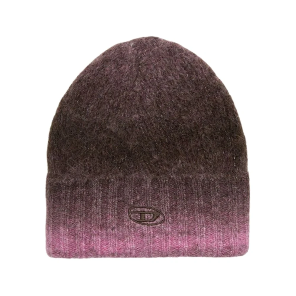 Diesel Paars Chocolade Beanie Hoed Purple Unisex