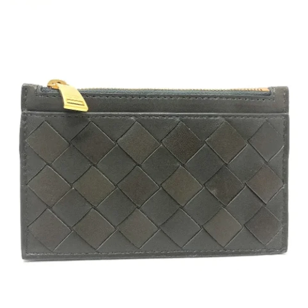 Bottega Veneta Vintage Pre-owned Leather wallets Green Dames
