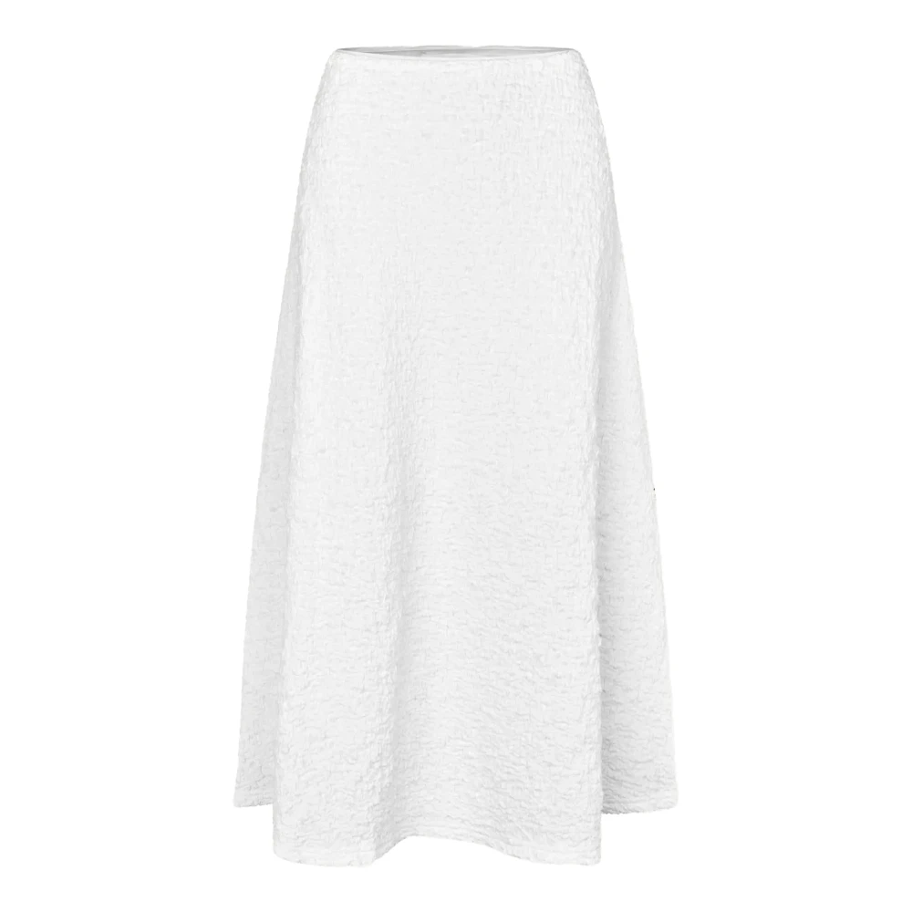 Samsøe Samsøe Women's White Midi Skirts, S, Midi Skirts