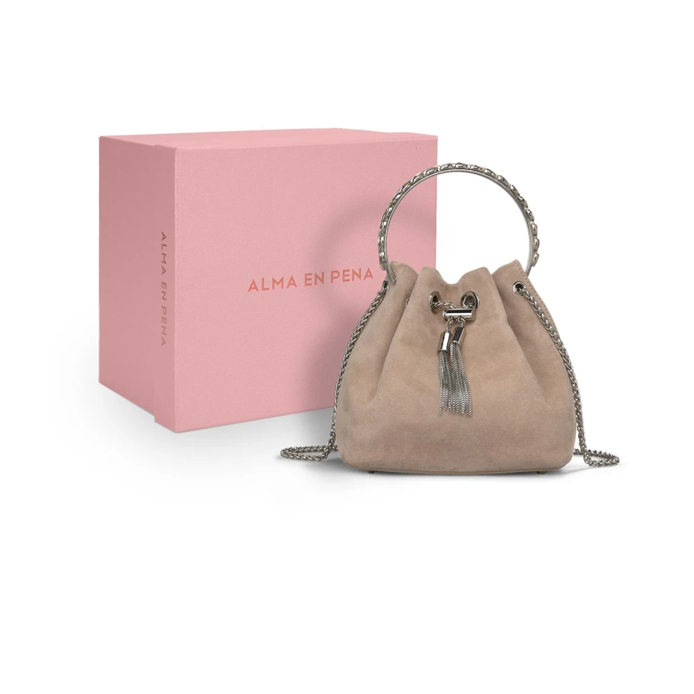 Alma en Pena Emmer tas hanger detail Brown Dames