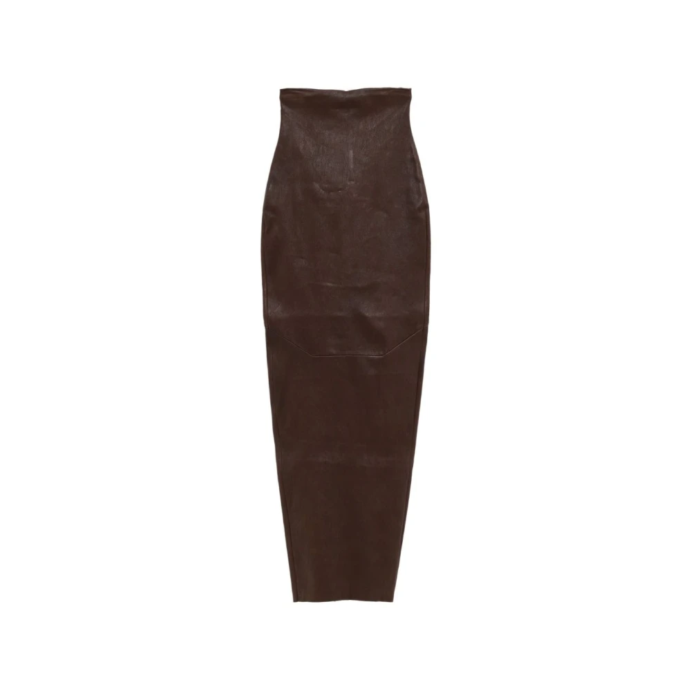 Rick Owens , Maxi Skirts, Female, Gray, S, Maxi Skirt