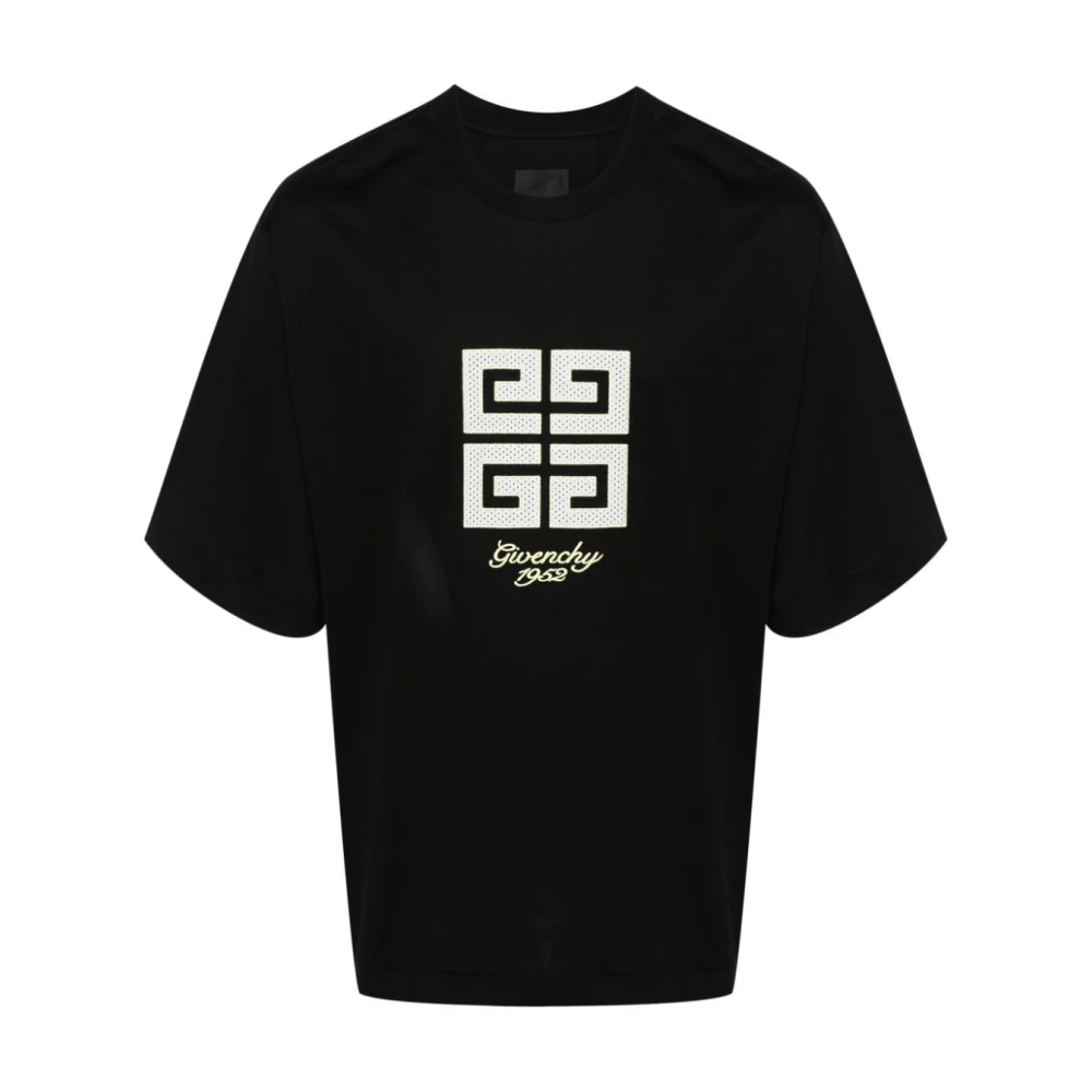 Givenchy Zwarte T-shirts en Polos met 4G Logo Black Heren
