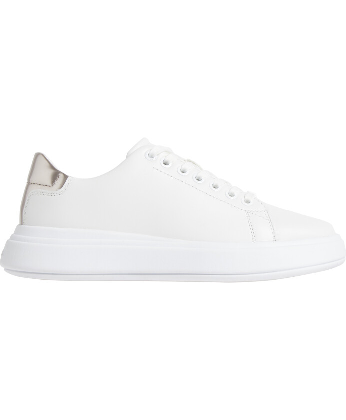 white-sneakers-with-metallic-tongue