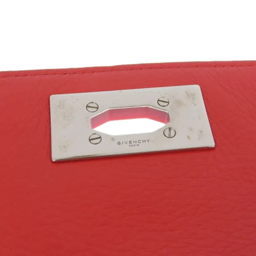 Givenchy Pre-owned Leather handbags Red Dames