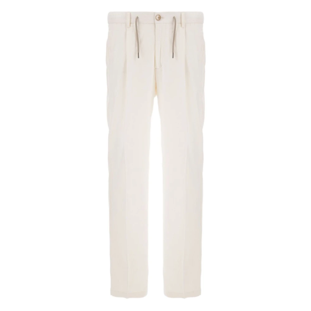 Herno Uomo Bianco Pantaloni, S, New,