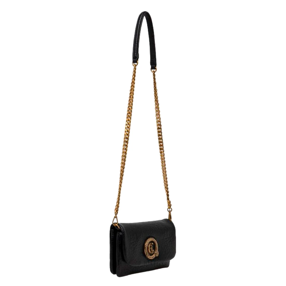 Just Cavalli Stijlvolle schoudertas met magnetische sluiting Black Dames