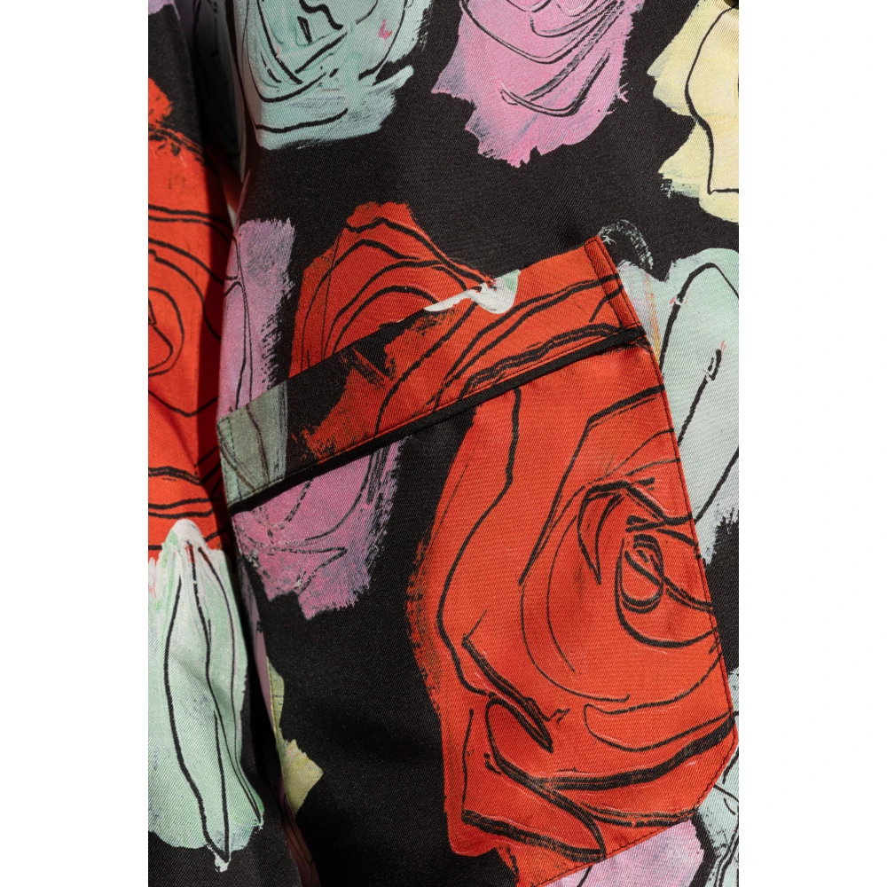 Marni Overhemd met bloemenmotief Multicolor Dames
