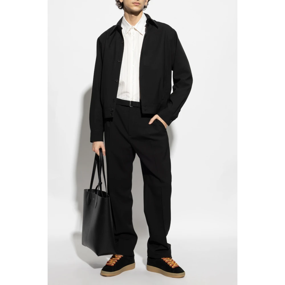 Lanvin Gestreept shirt White Heren