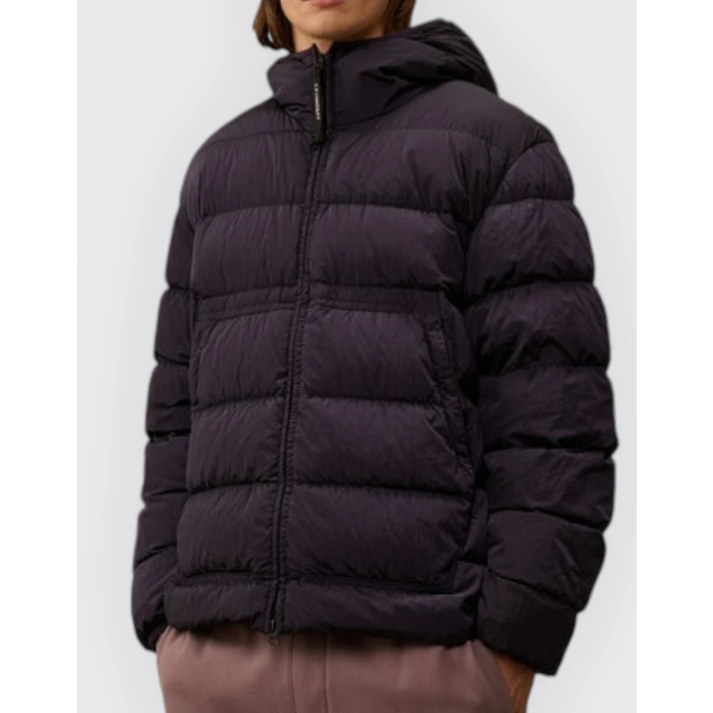 C.P. Company Chrome-R Goggle Down Jacket Blue Heren