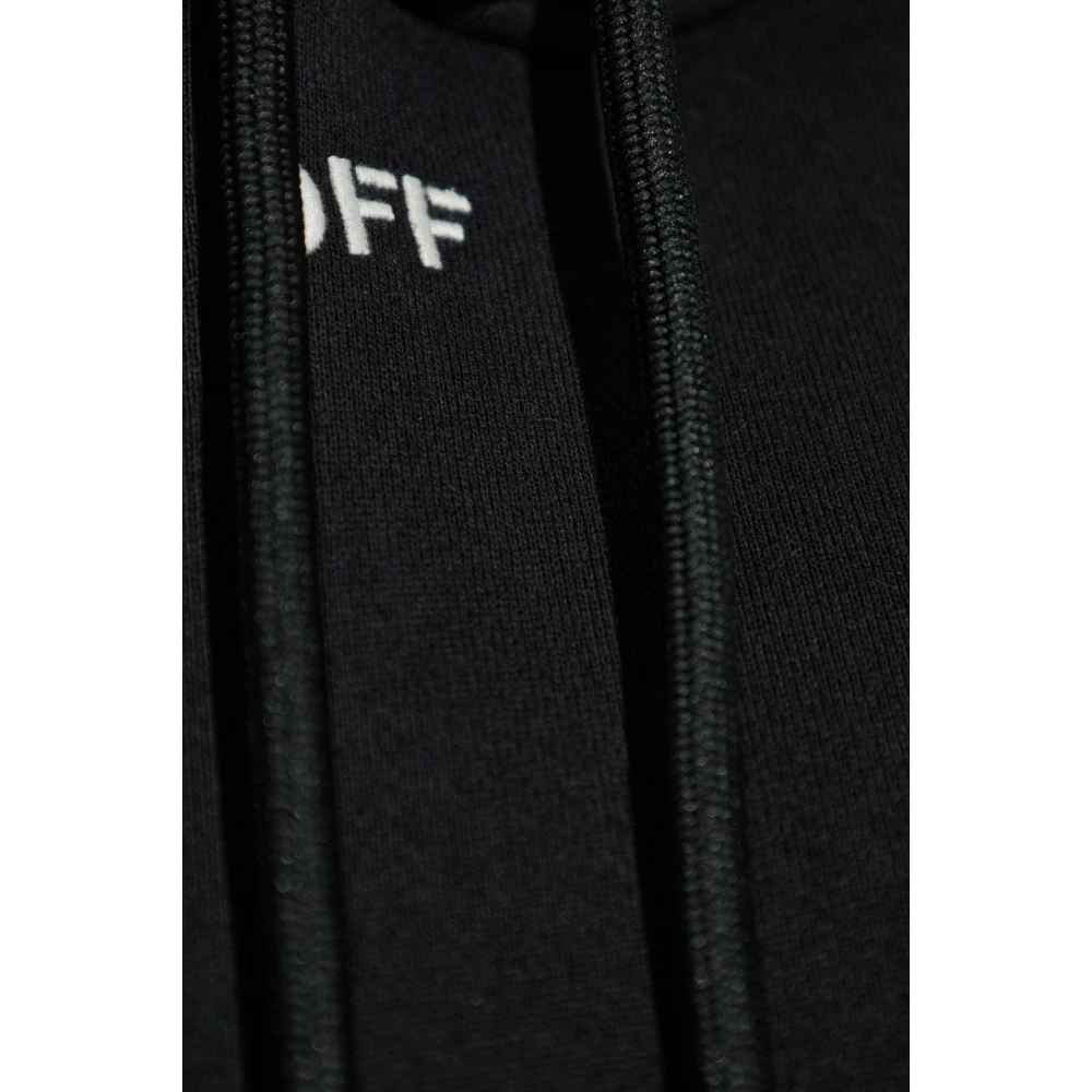 Off White Hoodie Black Dames