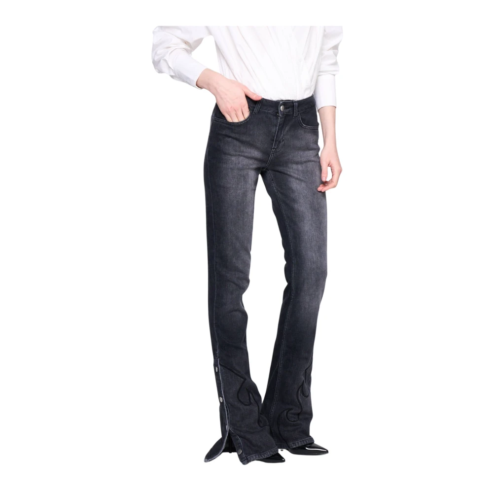 Silvian Heach Flared jeans Black Dames