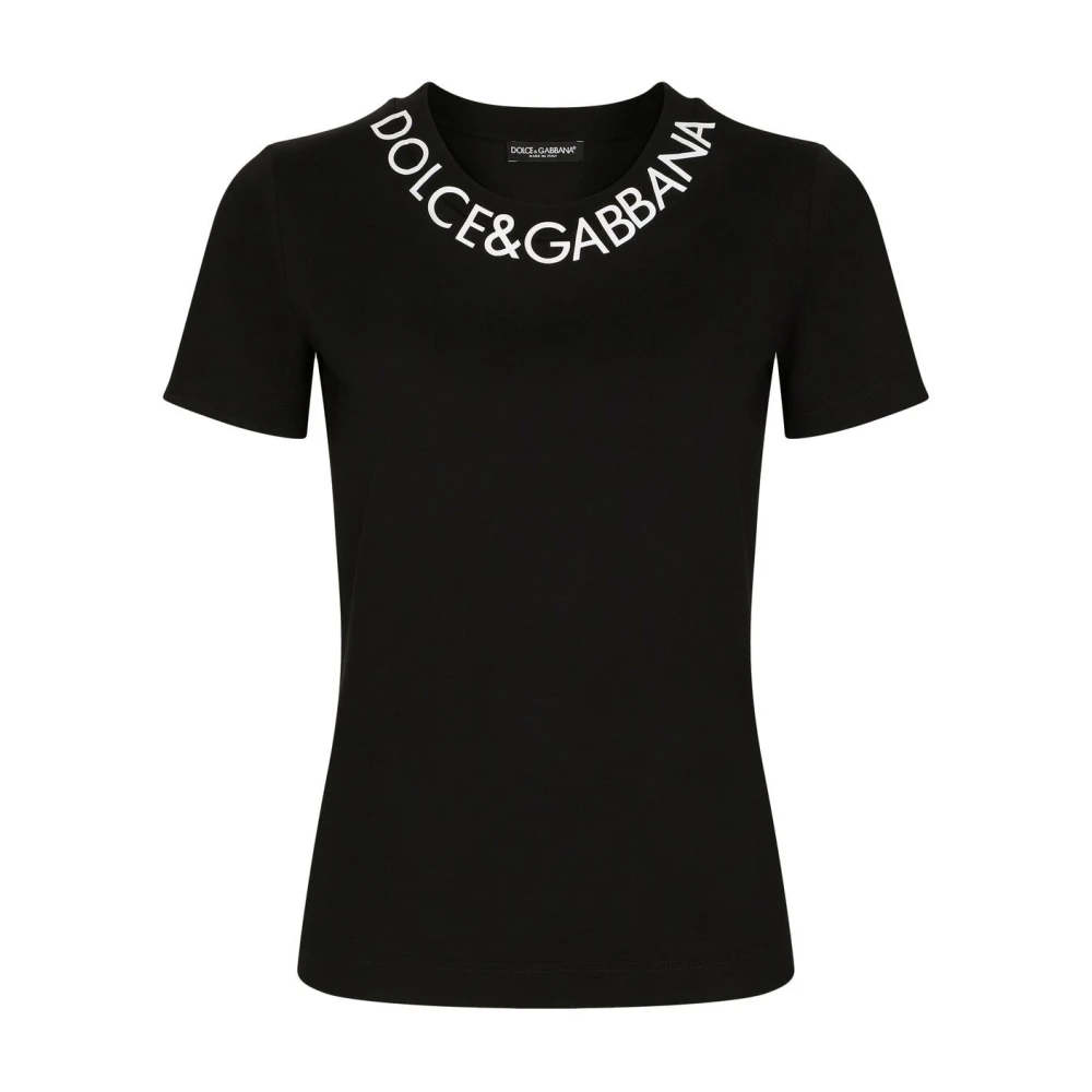 Dolce & Gabbana Women's Black N0000 T-Shirt - T-Shirts - 2XS - Tops